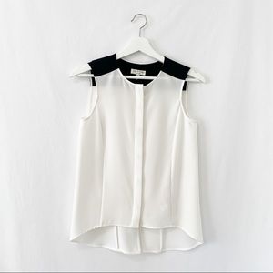 rag & bone Color-block Shirt-tail Blouse